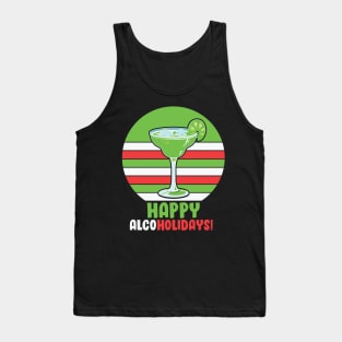 Happy Alcoholidays Funny Christmas Tank Top